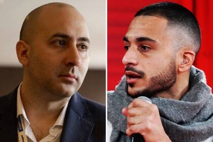 El consultor de Javier Milei, Fernando Cerimedo, junto al presidente de la Juventud Radical en la ciudad de Buenos Aires