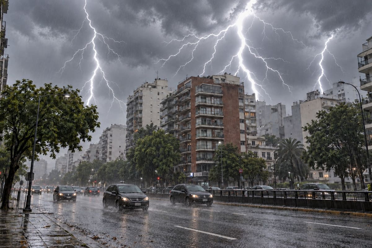 El contraste térmico contribuirá al desarrollo de tormentas, especialmente desde la tarde