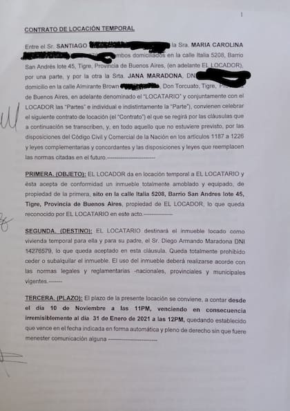 El contrato de locación