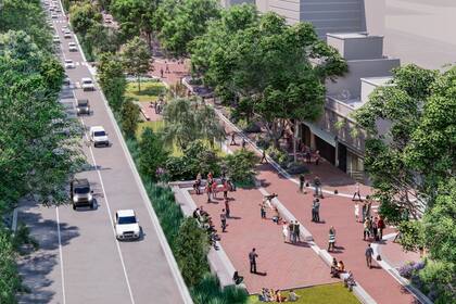 El corredor verde de la avenida Honorio Pueyrredón es uno de los proyectos en marcha
