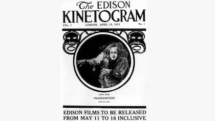 El cortometraje de 1910 de Thomas Edison marcó la primera vez que la historia del doctor Frankenstein apareció en pantalla