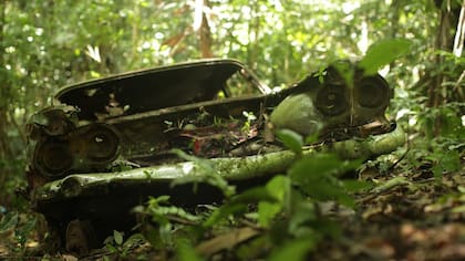 El Corvair del 59 que intentó cruzar el Tapón del Darién... pero no lo logró.