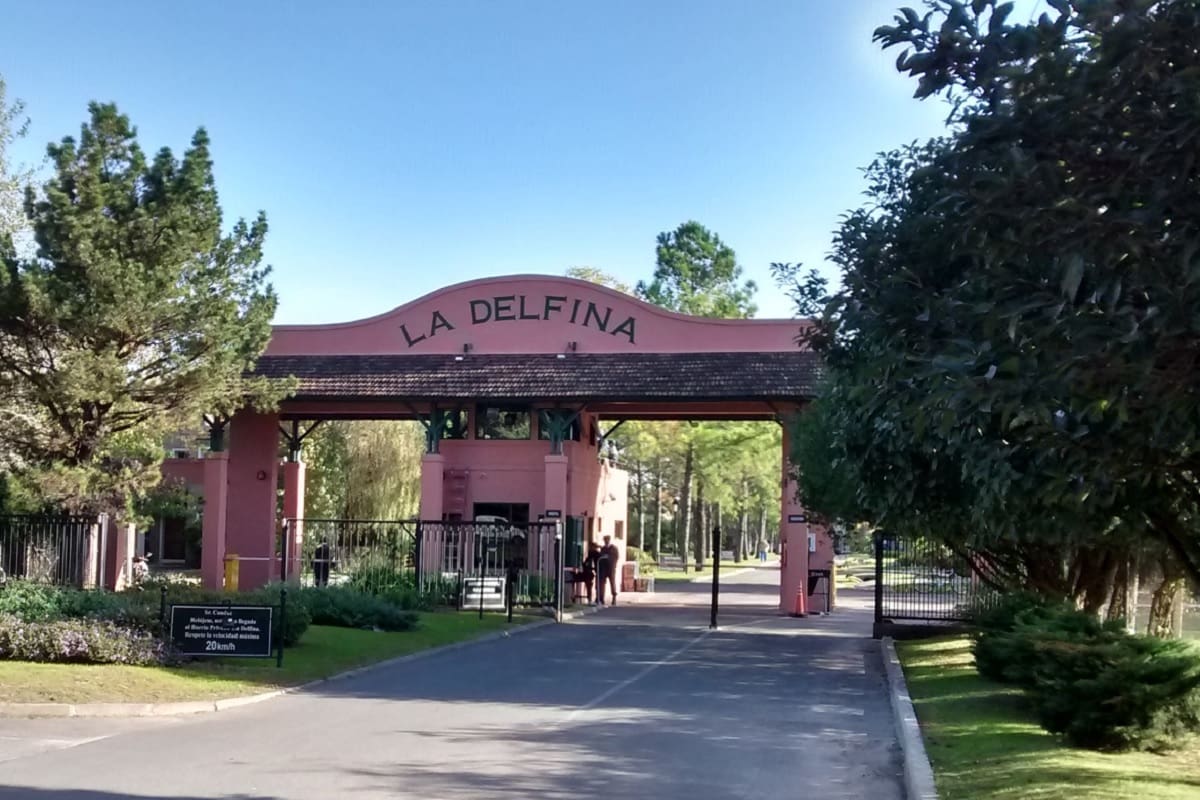 El country La Delfina, donde vivía la víctima