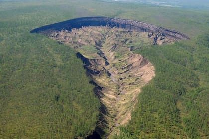 El cráter de Batagaika en Rusia crece año a año