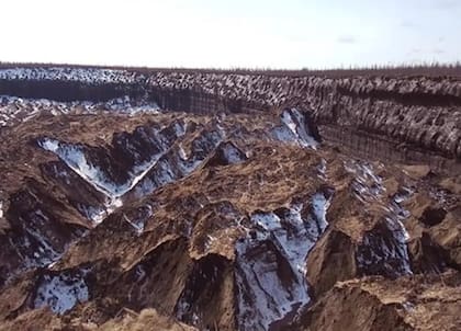 El Cráter de Batagaika se encuentra a 100 metros de profundidad