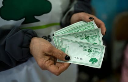 El crédito, un boleto de crédito, es la moneda del mercado de trueque
