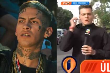 El cronista de Intrusos vivió una tensa situación cuando intentó entrevistar a la familia de L-Gante, quien continúa detenido (Foto: Captura)