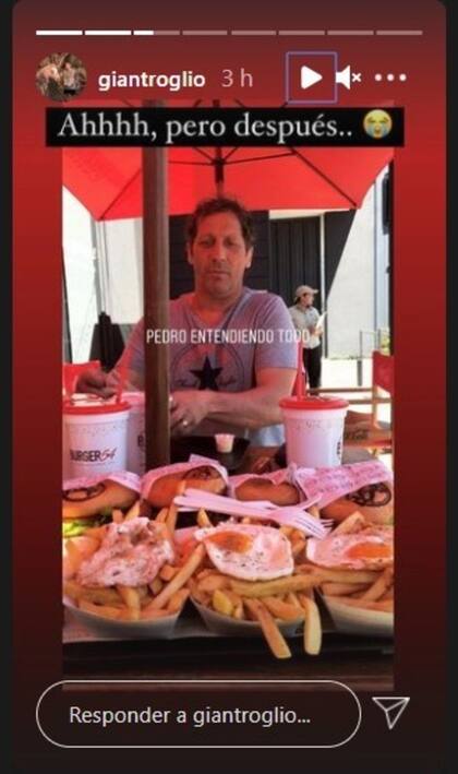 El cruce de bromas entre Pedro Troglio y su hijo Gian: "Tiene cuerpo de hamburguesa"