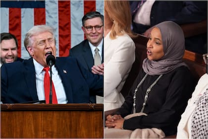 El cruce de Donald Trump e ilhan Omar en el discurso del Estado de la Unión