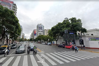 El cruce entre Avenida del Libertador y Mendoza
