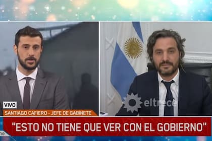 El cruce entre el periodista Diego Leuco y el jefe de gabinete, Santiago Cafiero
