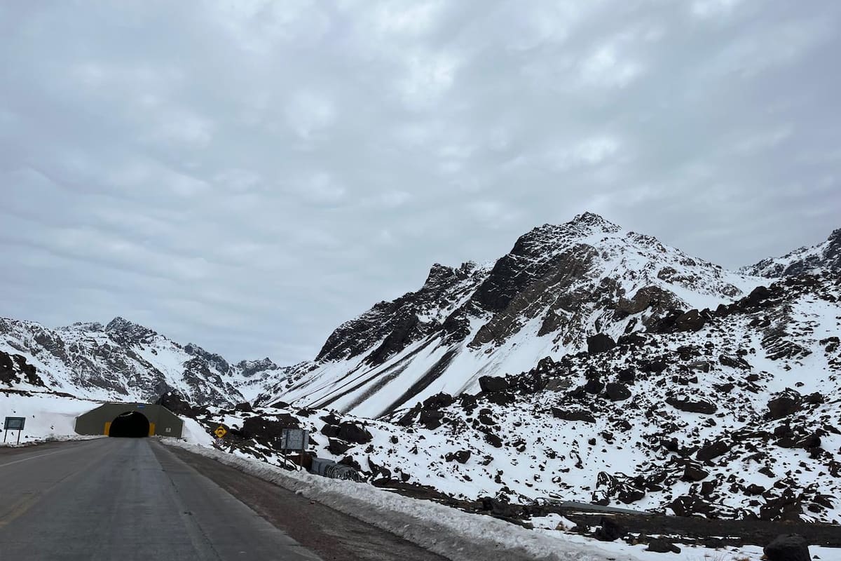 El cruce un día antes de que fuera cerrado por mal tiempo