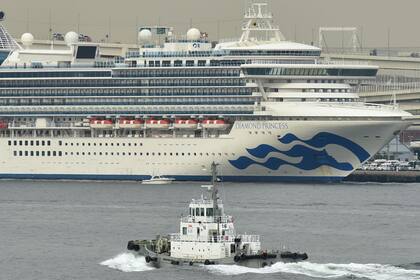 El crucero Diamond Princess estuvo en cuarentena en el puerto de Yokohama
