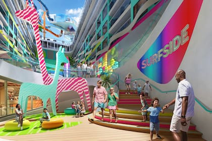 El crucero tiene un sinnúmero de espacios en los que se puede disfrutar en familia