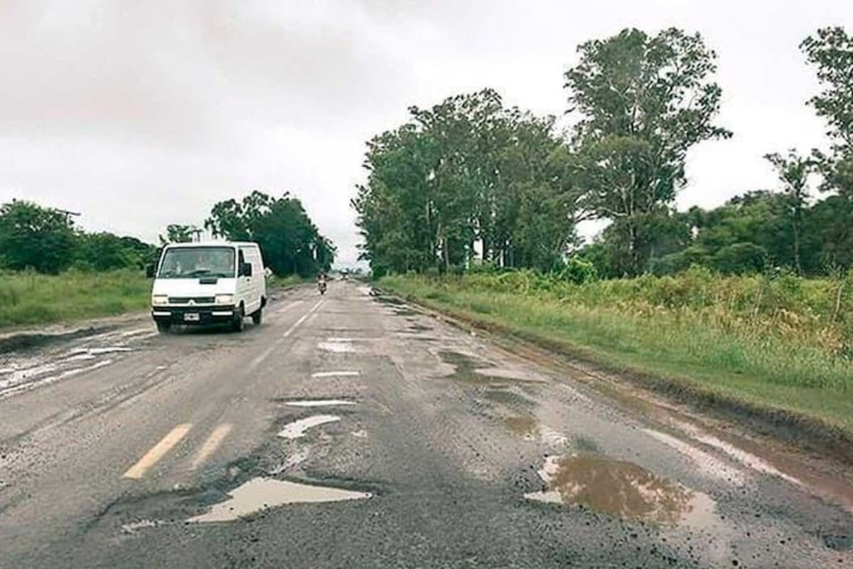 El cuadro de situación en un tramo de la ruta nacional 11. El Litoral
