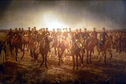 El cuadro popularmente conocido como "La Guerra del Desierto" se expone en el Museo Histórico Nacional. Es obra de Blanes y figura en el dorso de los billetes de cien pesos