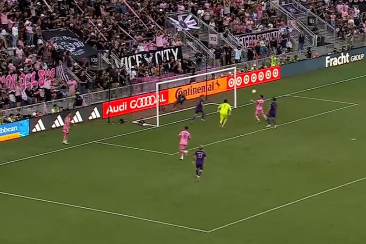 El cuarto gol de Messi para Inter Miami, ante Orlando; una rareza en su carrera
