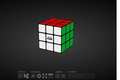 El cubo, deconstruido en un sitio web