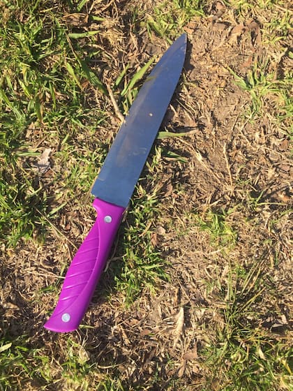 El cuchillo que usaba Jack, el Jamaiquino, para acosar a adolescentes en Puerto Madero