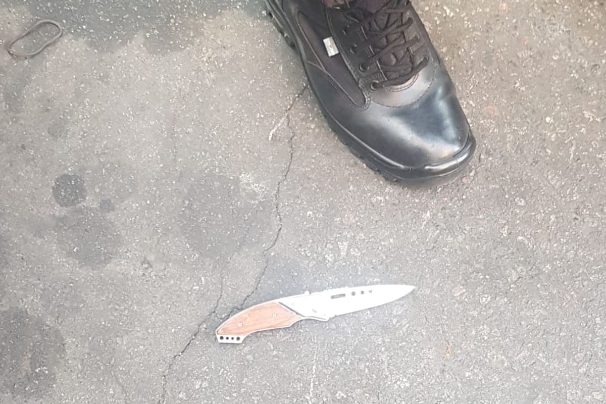 El cuchillo usado en el ataque