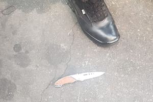 El cuchillo usado en el ataque