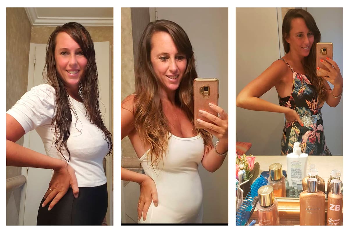 El cuerpo de Estefanía Pasquini, la esposa nutricionista de Alberto Cormillot, ha ido variando conforme pasan las semanas de embarazo