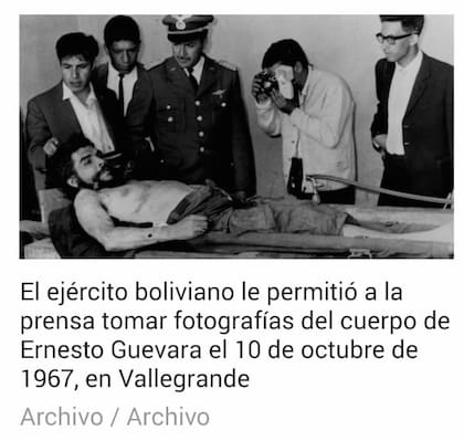 El cuerpo de Guevara fue exhibido durante un día en el hospital local de Vallegrande en 1967