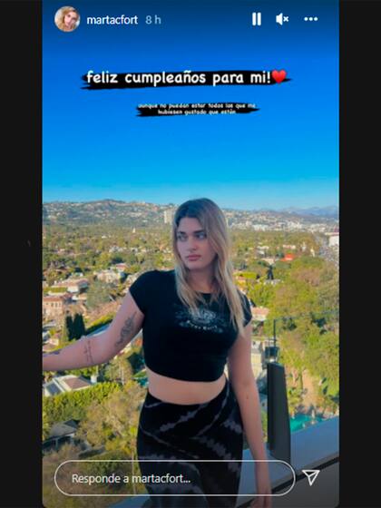 El cumpleaños de Marta y Felipe Fort en Los Ángeles