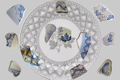 El curioso colaborador arqueológico identificó, clasificó y catalogó modelos de Spode que van desde el patentamiento de “Willow”, en 1784, hasta el “Portland base”, de 1832, todos ellos aparecidos en las costas del sur bonaerense