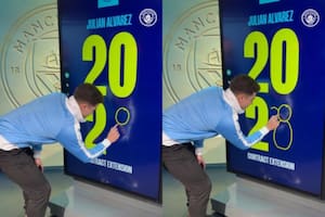 El curioso dibujo de Julián Álvarez al renovar su contrato con el Manchester City