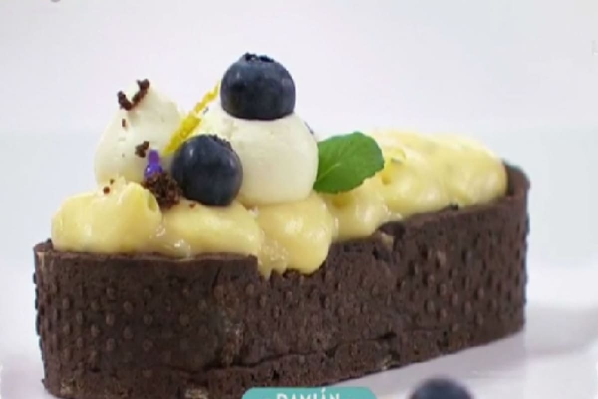 El curioso postre llamó la atención de Marcelo Tinelli. Fuente: Telefé