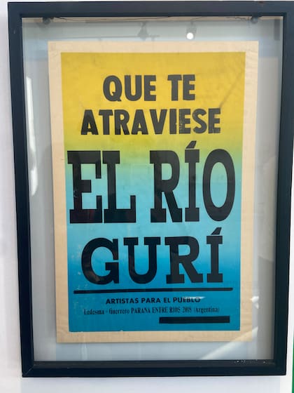 El curso de agua es protagonista indiscutido de las obras de los artistas locales