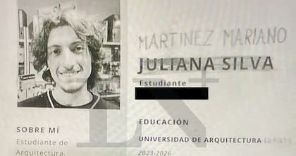 El CV que Mariano Martínez entregó al local de sushi en el barrio Cofico, Córdoba