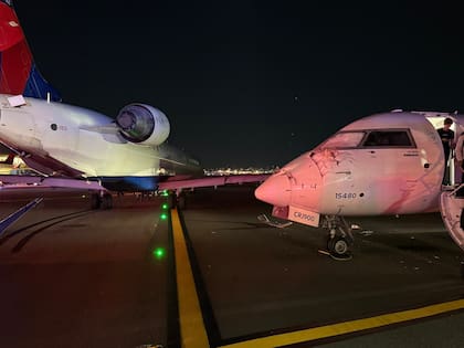 El daño en el avión de Delta