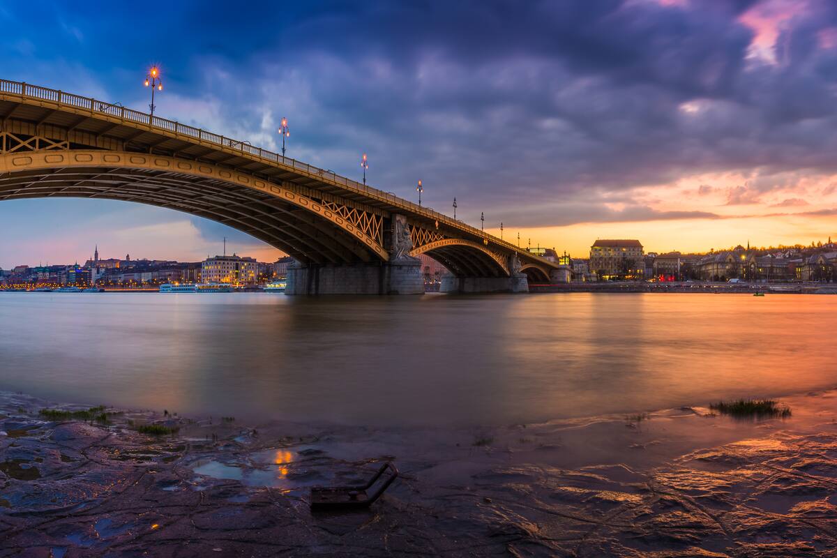 El danubio en su tramo por Budapest