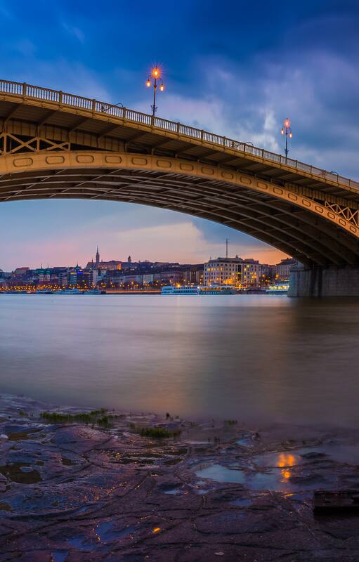El danubio en su tramo por Budapest
