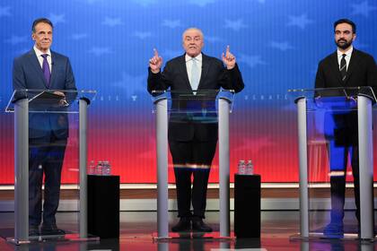 El debate entre los candidatos a alcalde de Nueva York, en Nueva York el 16 de octubre del 2025