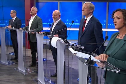 El debate por la gobernación en California generó fuertes cruces en distintas temáticas