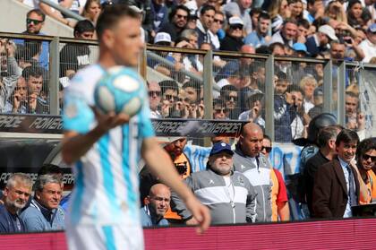 El debút de Diego en la Superliga, frente a Racing