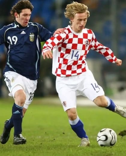 El debut de Luka Modric en la selección absoluta, ante la Argentina, rival que cruzaría en dos Mundiales