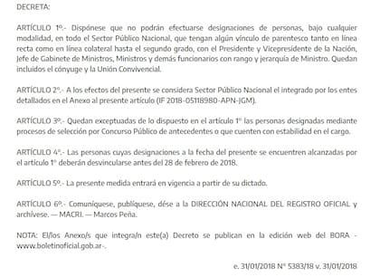 El decreto de Macri que impediría el desembarco de Karina Milei en el Ejecutivo