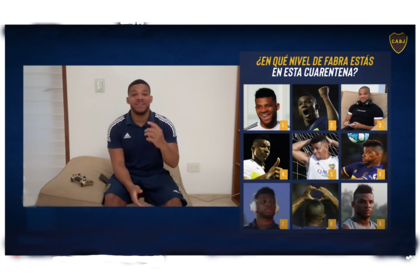 El defensor colombiano se prestó a la serie de contactos que futbolistas de Boca vienen manteniendo con hinchas en Internet.