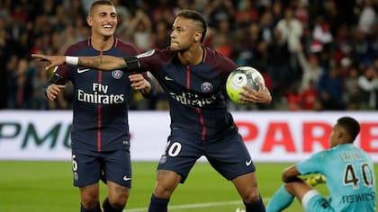Neymar yMarco Verratti, en una época en la que ambos eran estrellas del equipo