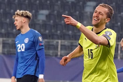 El delantero checo Tomas Soucek fue la gran figura de la jornada, autor de un Hat-Trick en la goleada de su selección ante Estonia por 6 a 2