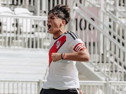 El delantero Jorge Sosa es uno de los puntos altos de River en la Messi Cup 2026