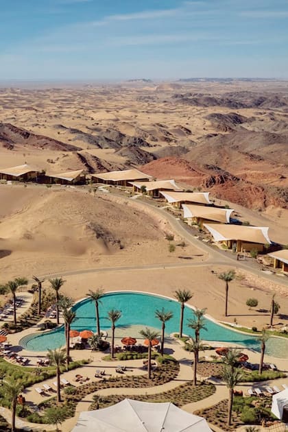 El delantero portugués y su familia se alojaron en el St. Regis Red Sea Resort, un lujoso hotel que cuenta con 90 espaciosas villas.