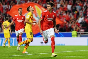 El delantero uruguayo Darwin Núñez, de Benfica, por el que Liverpool estaría dispuesto a desembolsar cien millones de euros.