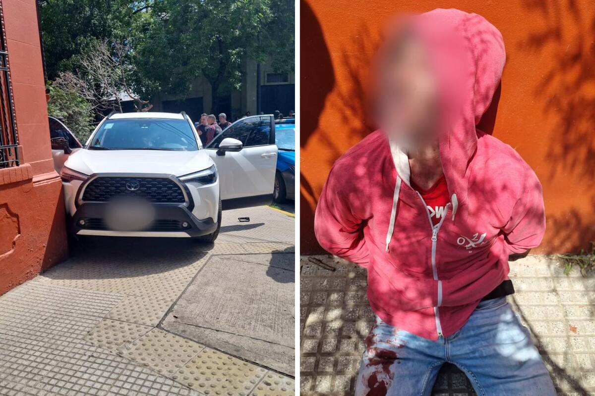 El delincuente detenido en Chacarita