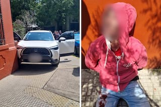 Con su camioneta, una mujer encerró contra una pared al ladrón que quiso robarle armado con una navaja
