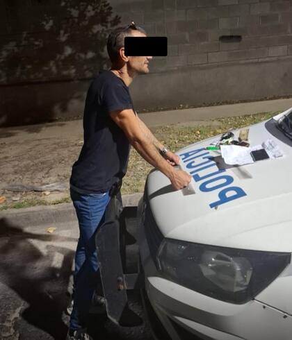 El delincuente uruguayo fue detenido fuera del barrio Santa Bárbara